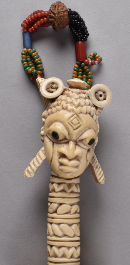 Orufanran Costume Attachment: Crocodile Head — Yoruba peoples, Owo group, 17th–19th century